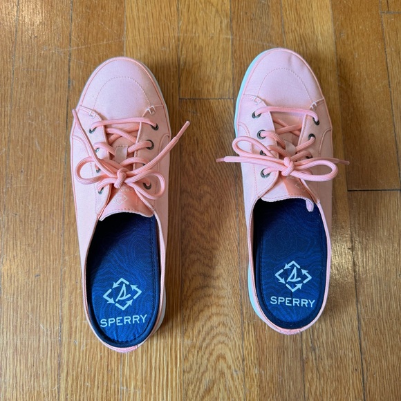 Sperry’s Slip-On Sneakers - Salmon Pink - Size USA 9, EUR 40 - Picture 2 of 7
